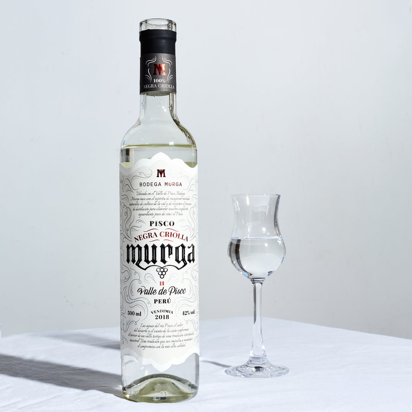 Pisco Negra Criolla 2018. Bodega Murga