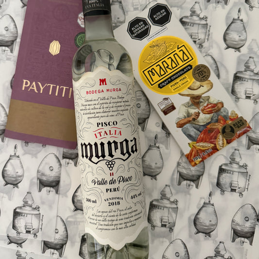 Tasting box: Murga + Cacaotal (con pisco)